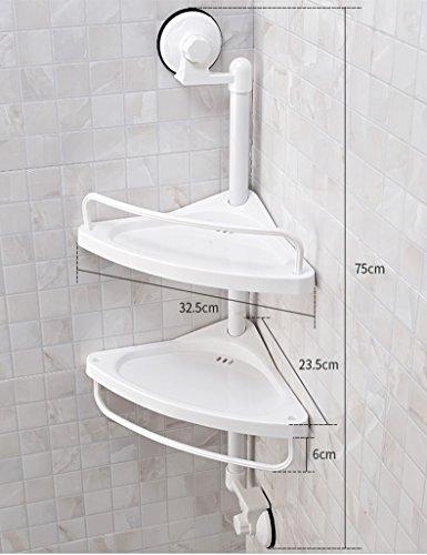 Badezimmer Extrem Feste Duschregal 2-Schicht-Kunststoff Racks Wand-Küche Wasserdicht Feuchtigkeitsgeschützte Lagerung Rack Corner Racks Qualität sichern