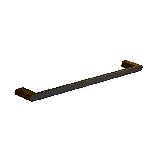 ABWYB, Wandschiene Kleiderständer Kleiderbügel Bar All Black Simple Single Bar Rack Bar Bad Single Rod Hängende Handtuch Badzubehör