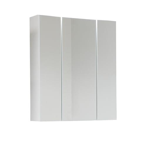 trendteam smart living - Spiegelschrank Spiegel - Badezimmer - Monte - Aufbaumaß (BxHxT) 60 x 74 x 18 cm - Farbe Weiß - 195640501